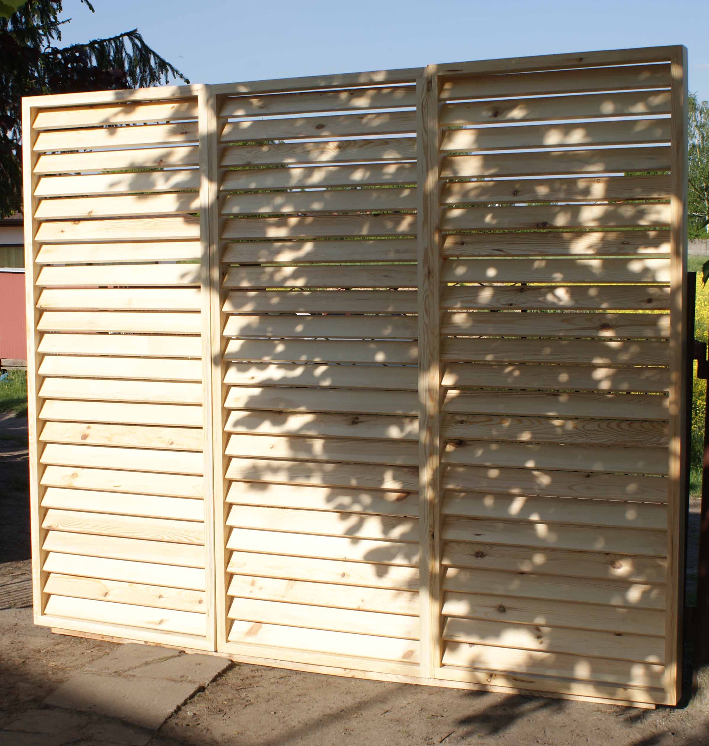 panel ogrodzeniowy ruchome deseczki lub nieruchome