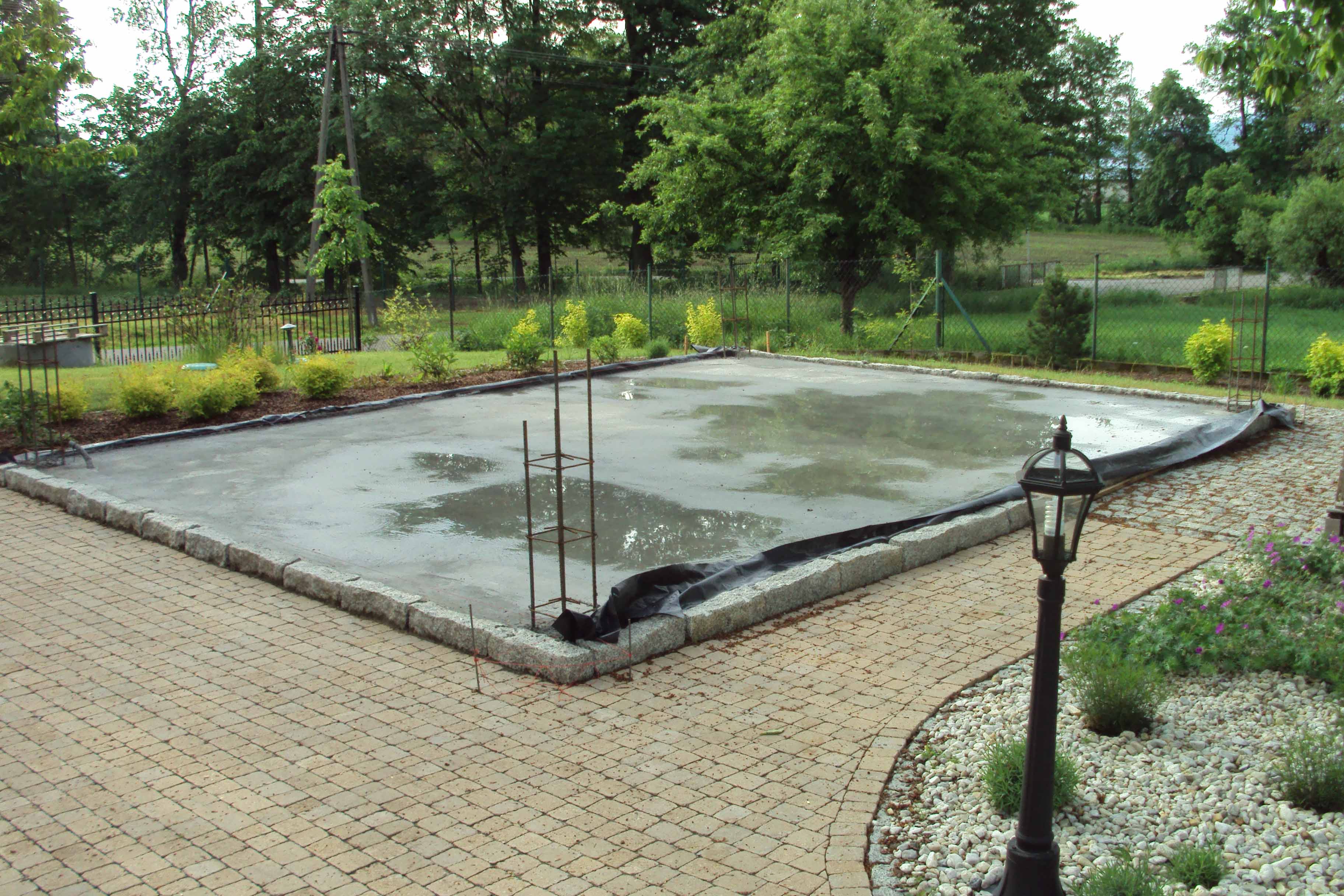 zbrojona płyta betonowa pod altanę płyta betonowa pod altanę