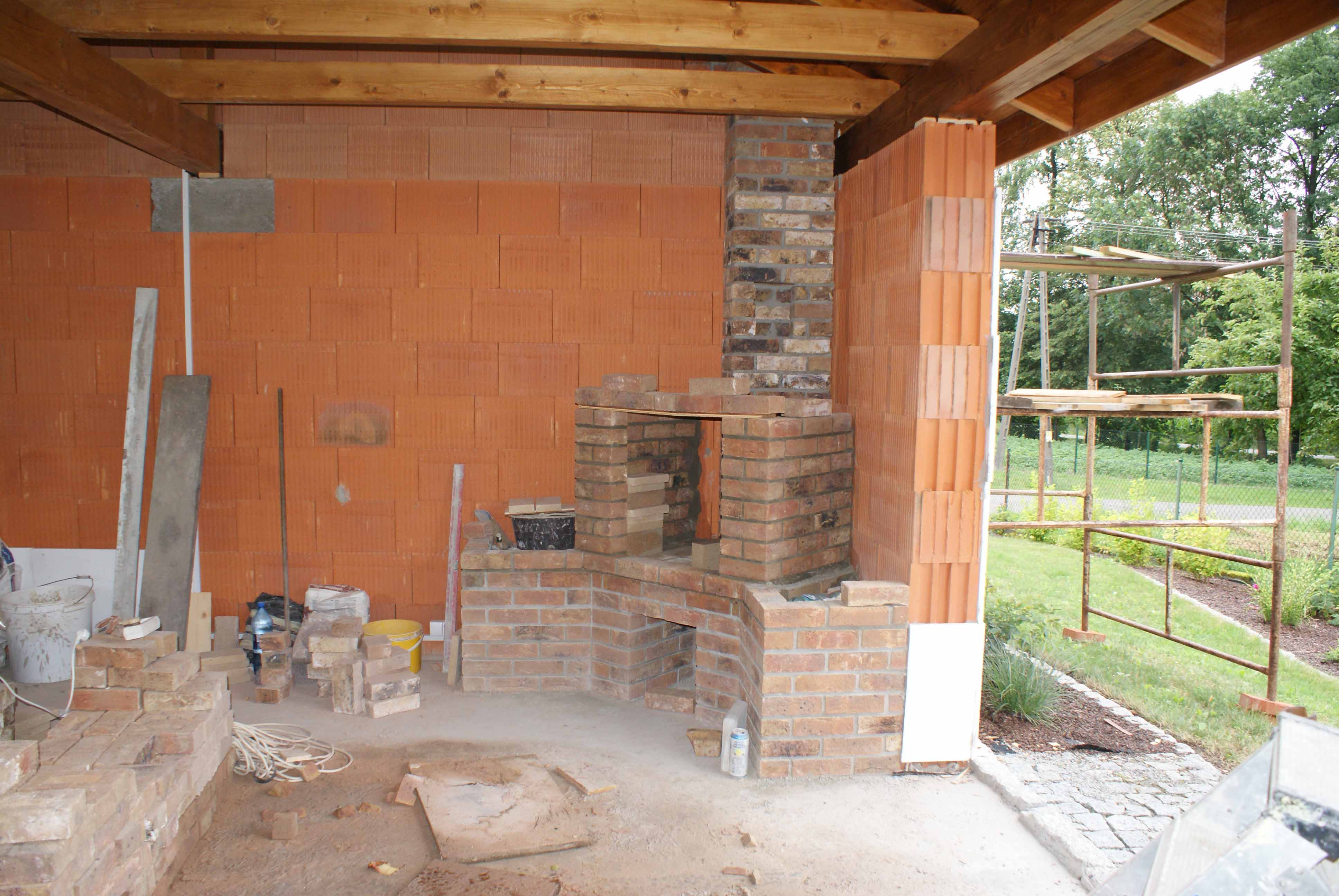 grill murowany murowanie grilla ogrodowego