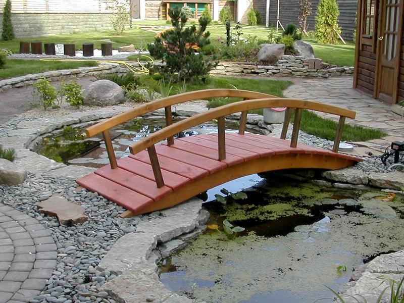 drewniany mostek ogrodowy drewniany mostek ogrodowy