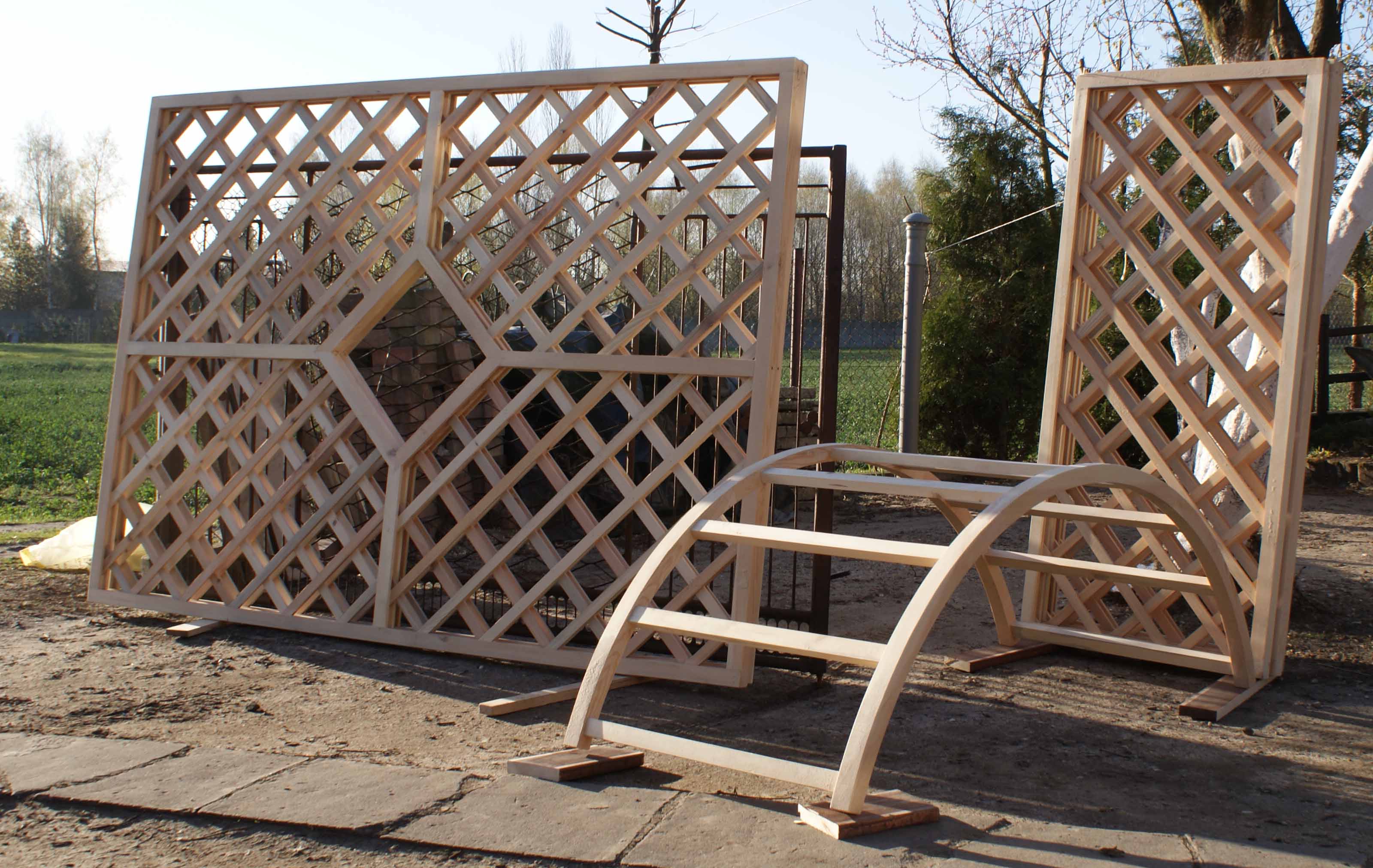 płoty i kratownice ogrodowe