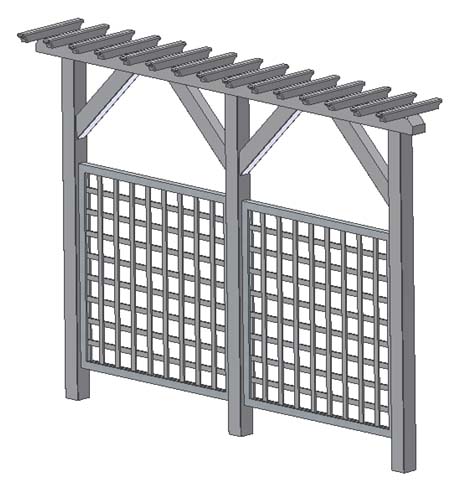 prosta pergola modułowa przykład pergoli modułowej prostej