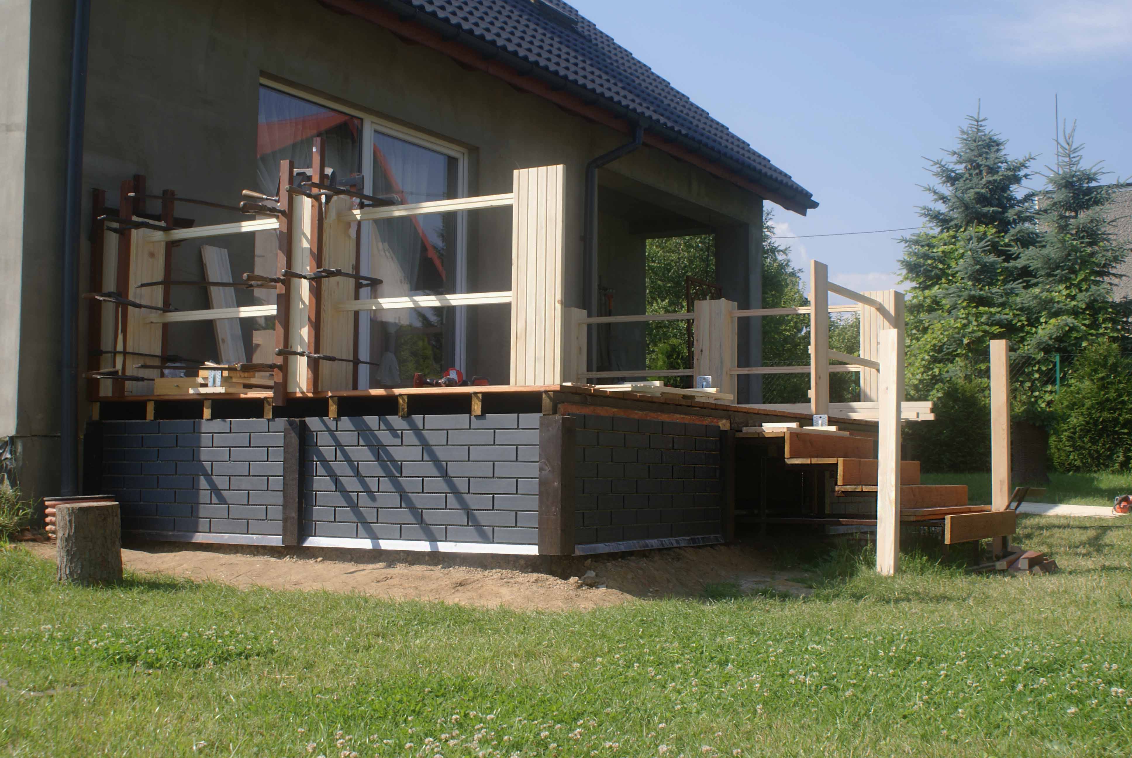 budowa tarasu nowoczesny niezwykły taras